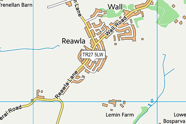 TR27 5LW map - OS VectorMap District (Ordnance Survey)