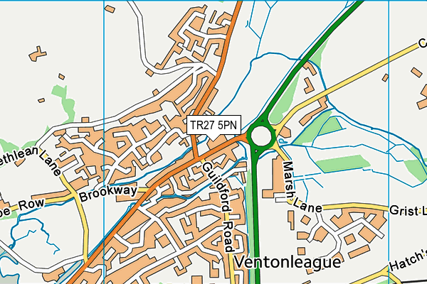 TR27 5PN map - OS VectorMap District (Ordnance Survey)