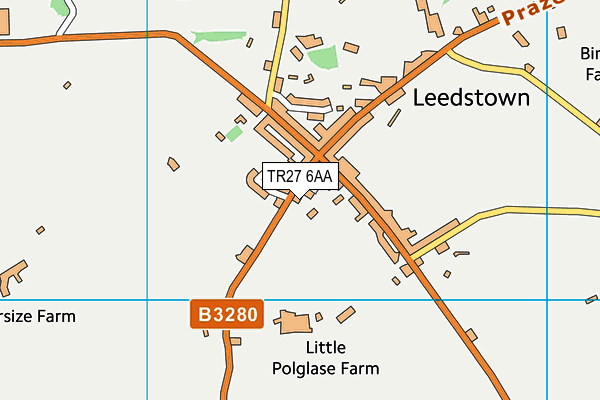 Leedstown Community Primary School map (TR27 6AA) - OS VectorMap District (Ordnance Survey)