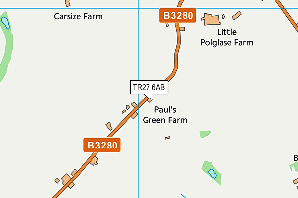 TR27 6AB map - OS VectorMap District (Ordnance Survey)
