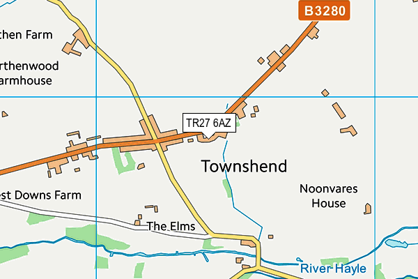 TR27 6AZ map - OS VectorMap District (Ordnance Survey)