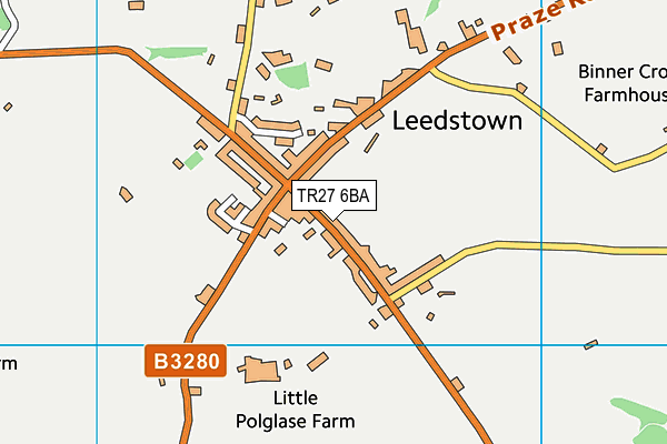 TR27 6BA map - OS VectorMap District (Ordnance Survey)
