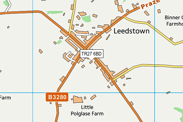 TR27 6BD map - OS VectorMap District (Ordnance Survey)