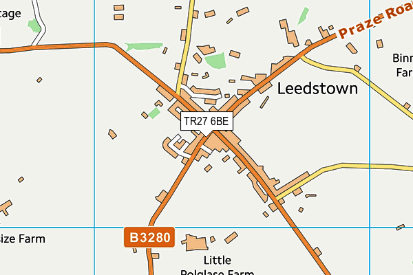 TR27 6BE map - OS VectorMap District (Ordnance Survey)
