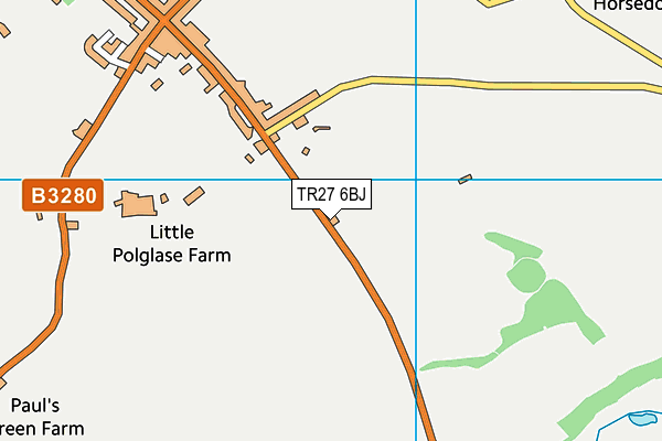 TR27 6BJ map - OS VectorMap District (Ordnance Survey)