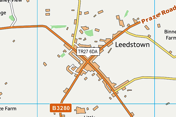 TR27 6DA map - OS VectorMap District (Ordnance Survey)