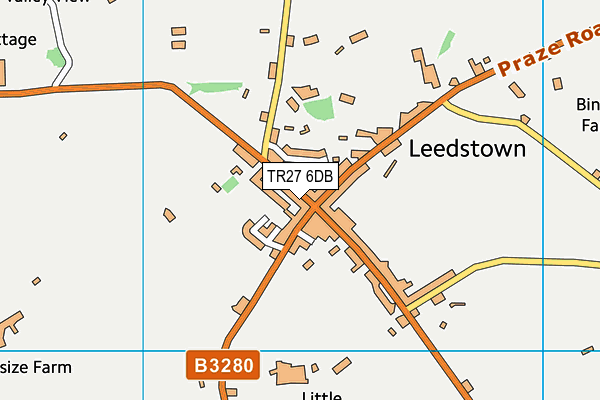 TR27 6DB map - OS VectorMap District (Ordnance Survey)