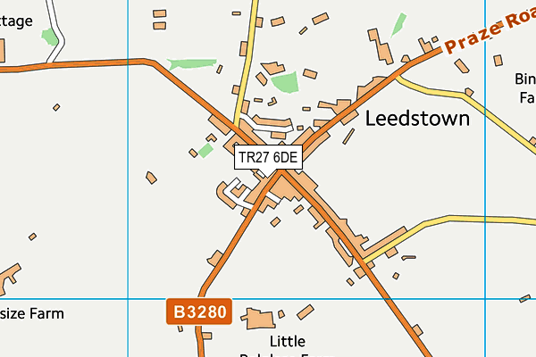 TR27 6DE map - OS VectorMap District (Ordnance Survey)