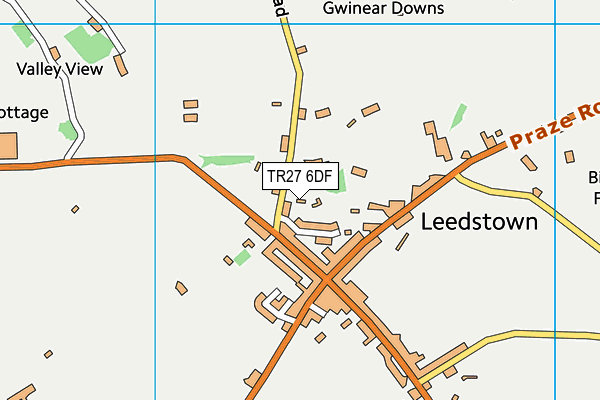 TR27 6DF map - OS VectorMap District (Ordnance Survey)