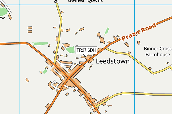 TR27 6DH map - OS VectorMap District (Ordnance Survey)