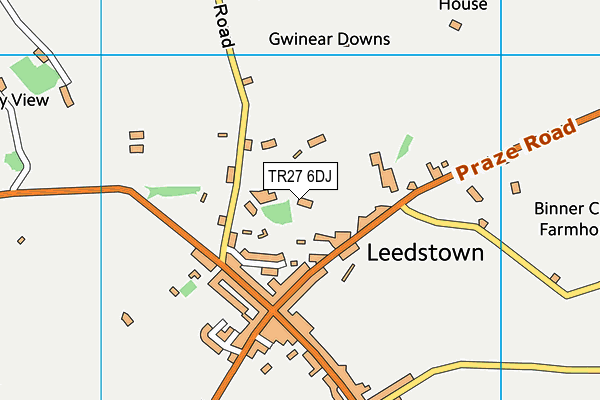 TR27 6DJ map - OS VectorMap District (Ordnance Survey)