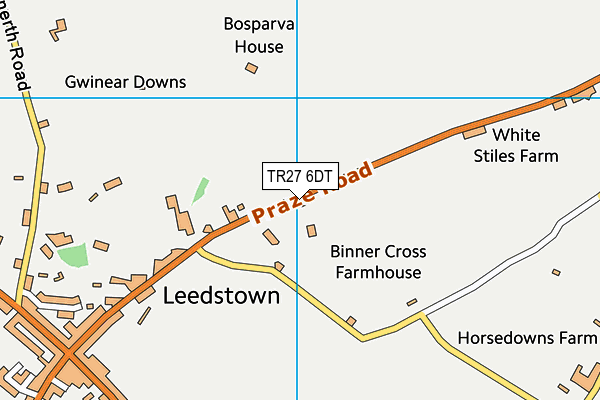 TR27 6DT map - OS VectorMap District (Ordnance Survey)