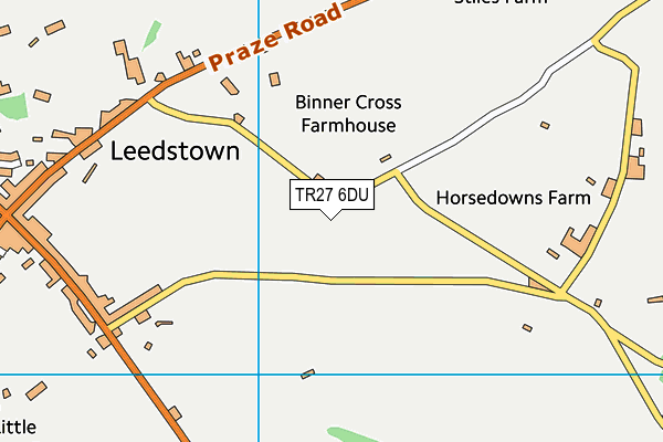 TR27 6DU map - OS VectorMap District (Ordnance Survey)