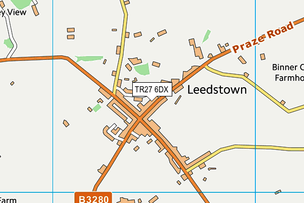 TR27 6DX map - OS VectorMap District (Ordnance Survey)