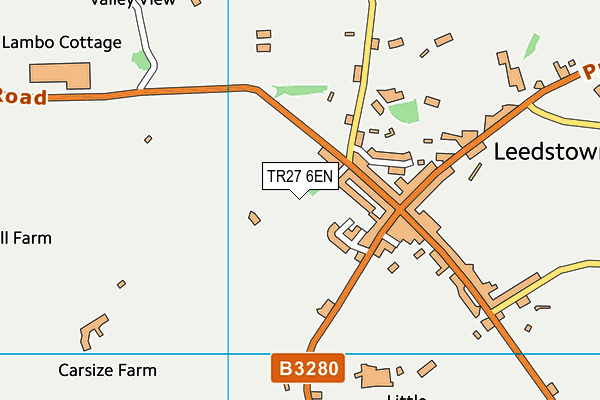 Leedstown Playing Field map (TR27 6EN) - OS VectorMap District (Ordnance Survey)