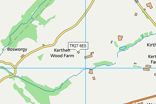 TR27 6ES map - OS VectorMap District (Ordnance Survey)
