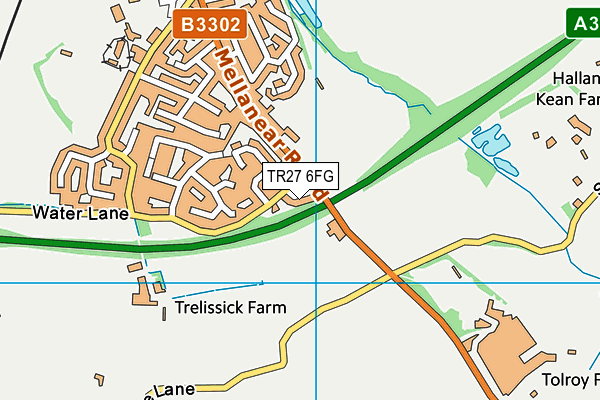 TR27 6FG map - OS VectorMap District (Ordnance Survey)