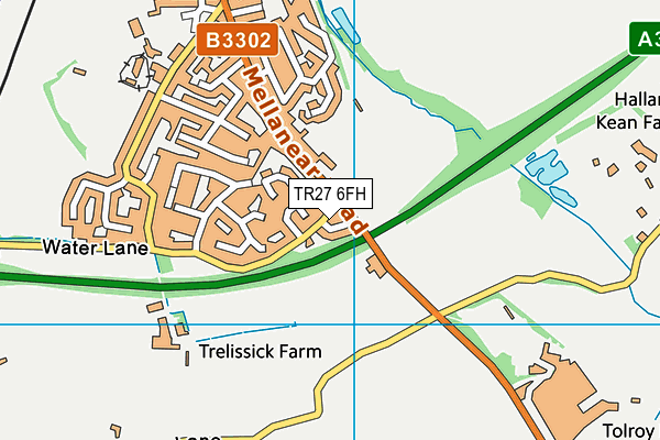 TR27 6FH map - OS VectorMap District (Ordnance Survey)
