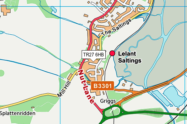 TR27 6HB map - OS VectorMap District (Ordnance Survey)