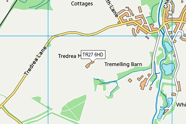 TR27 6HD map - OS VectorMap District (Ordnance Survey)