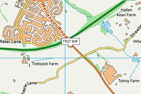 TR27 6HF map - OS VectorMap District (Ordnance Survey)