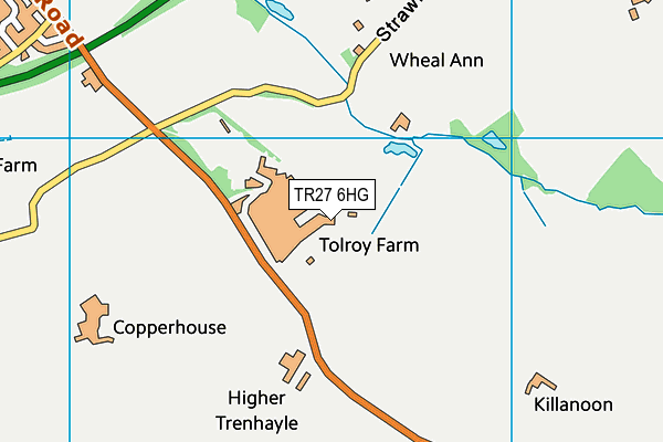 TR27 6HG map - OS VectorMap District (Ordnance Survey)