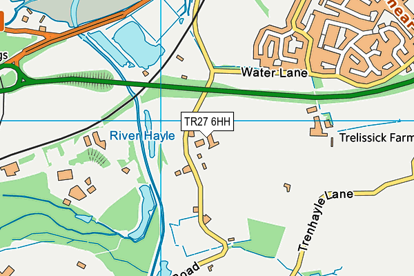 TR27 6HH map - OS VectorMap District (Ordnance Survey)
