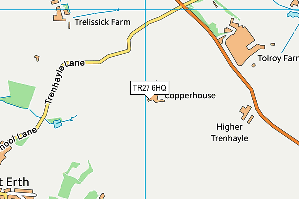TR27 6HQ map - OS VectorMap District (Ordnance Survey)