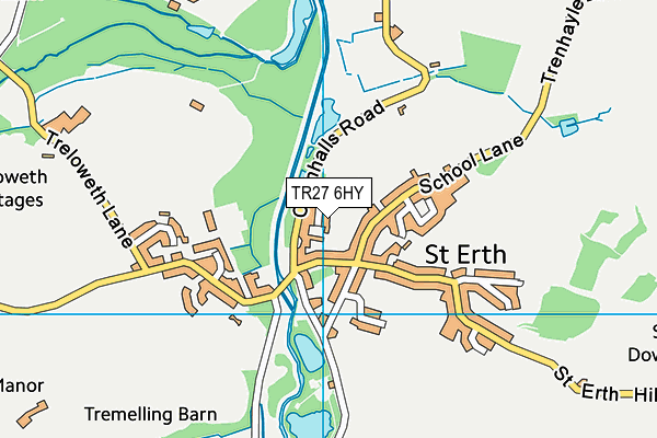 TR27 6HY map - OS VectorMap District (Ordnance Survey)