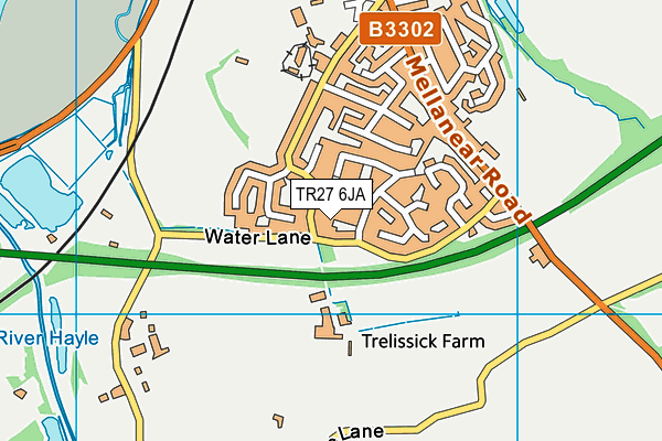 TR27 6JA map - OS VectorMap District (Ordnance Survey)