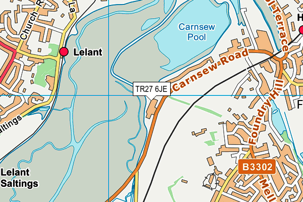 TR27 6JE map - OS VectorMap District (Ordnance Survey)