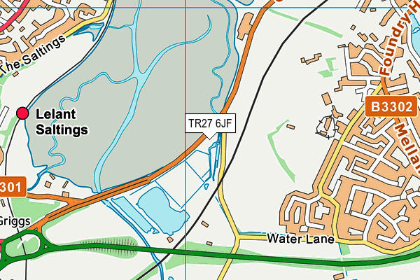 TR27 6JF map - OS VectorMap District (Ordnance Survey)