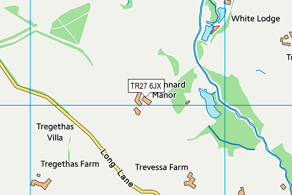 TR27 6JX map - OS VectorMap District (Ordnance Survey)