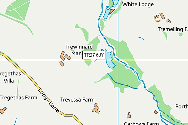 TR27 6JY map - OS VectorMap District (Ordnance Survey)
