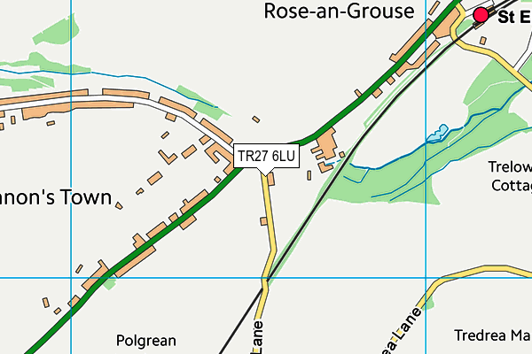TR27 6LU map - OS VectorMap District (Ordnance Survey)