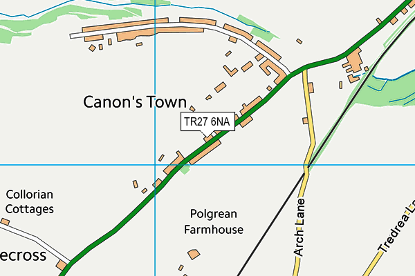 TR27 6NA map - OS VectorMap District (Ordnance Survey)