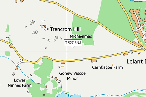 TR27 6NJ map - OS VectorMap District (Ordnance Survey)
