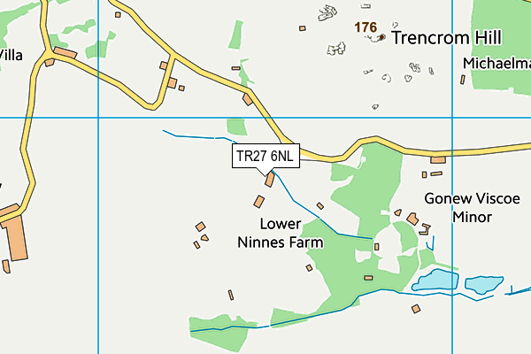 TR27 6NL map - OS VectorMap District (Ordnance Survey)