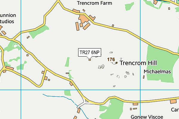 TR27 6NP map - OS VectorMap District (Ordnance Survey)