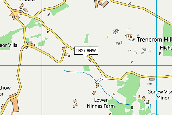 TR27 6NW map - OS VectorMap District (Ordnance Survey)