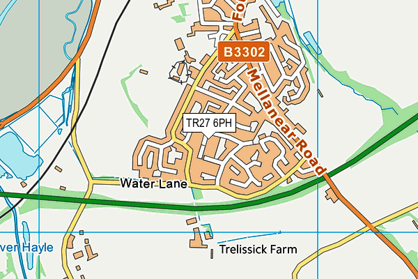 TR27 6PH map - OS VectorMap District (Ordnance Survey)