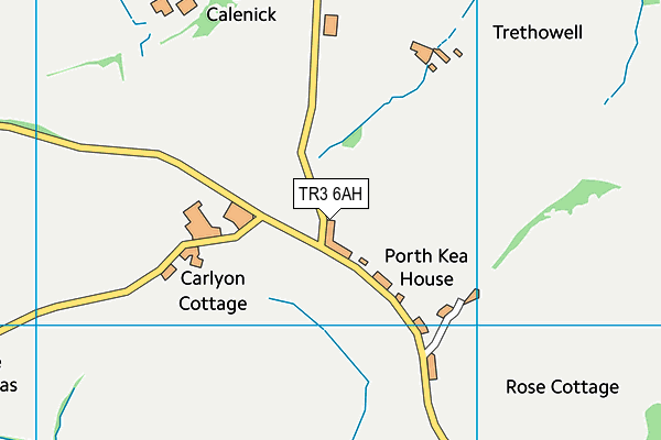 TR3 6AH map - OS VectorMap District (Ordnance Survey)