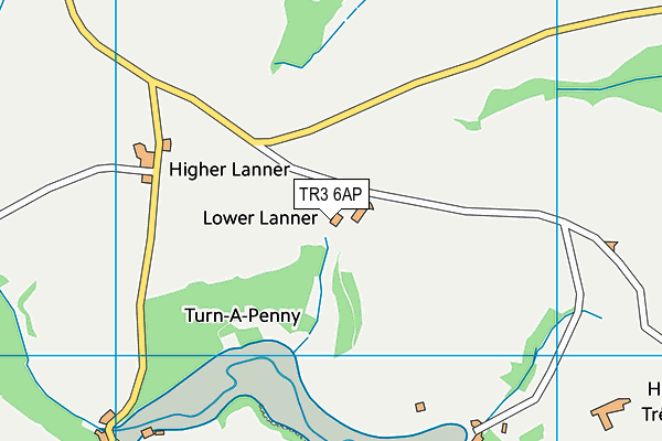 TR3 6AP map - OS VectorMap District (Ordnance Survey)