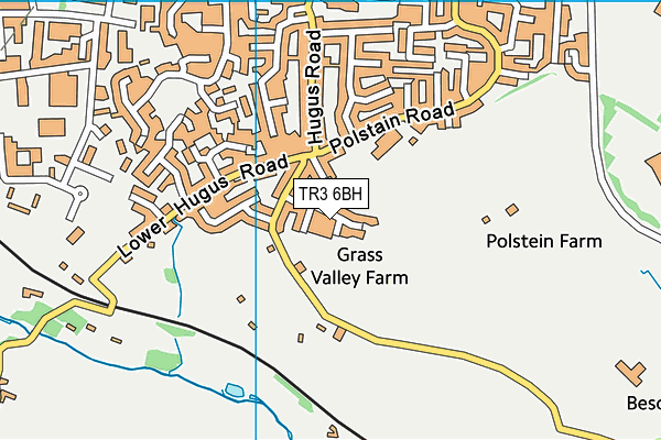 TR3 6BH map - OS VectorMap District (Ordnance Survey)