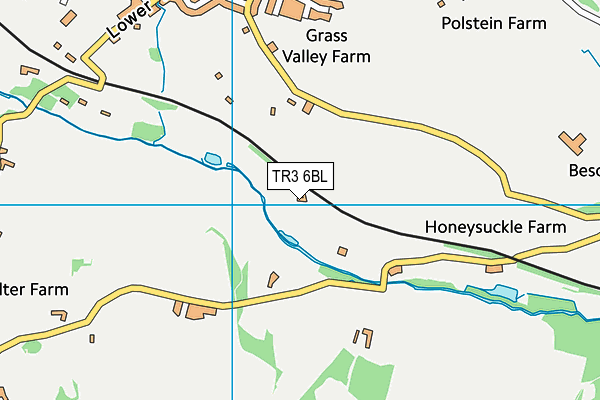 TR3 6BL map - OS VectorMap District (Ordnance Survey)