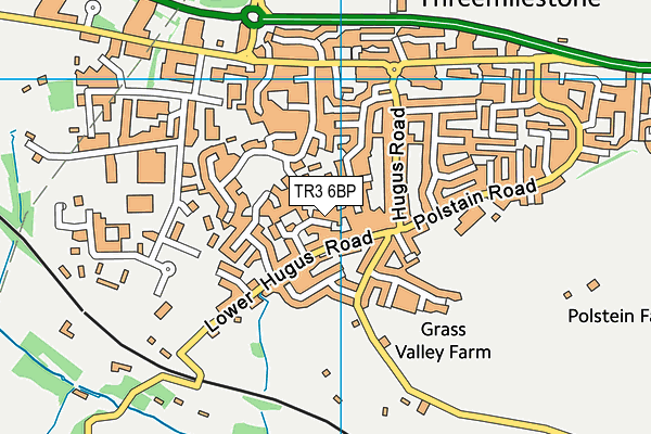 TR3 6BP map - OS VectorMap District (Ordnance Survey)