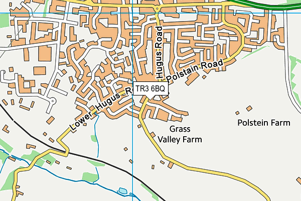 TR3 6BQ map - OS VectorMap District (Ordnance Survey)