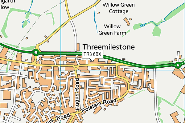 TR3 6BX map - OS VectorMap District (Ordnance Survey)