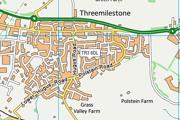TR3 6DL map - OS VectorMap District (Ordnance Survey)