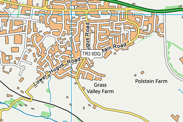 TR3 6DQ map - OS VectorMap District (Ordnance Survey)